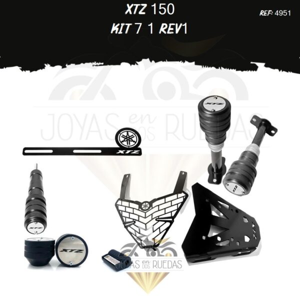 XTZ 150 kit protector farola Sliders premium