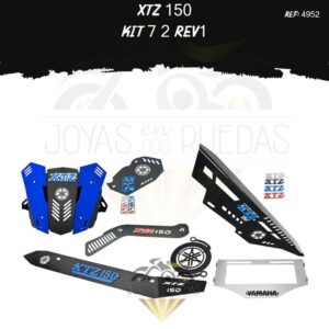 XTZ 150 kit Lujo exosto xtz 3d Cupula TR3