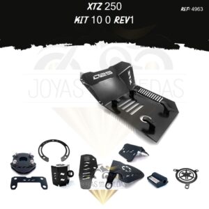 XTZ 250 kit mordaza lujo tapa tanque acutrax p