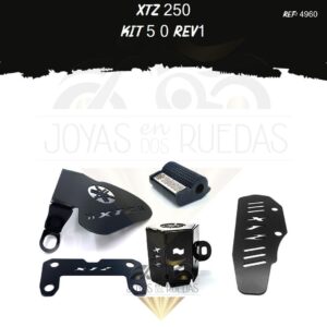 XTZ 250 kit mordaza acutrax p protector bomba plana