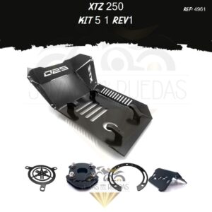 XTZ 250 kit pechera quilla protector arranque