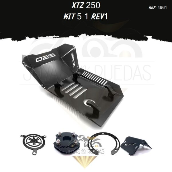 XTZ 250 kit pechera quilla protector arranque