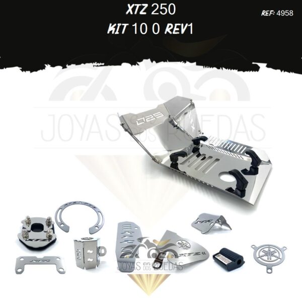 XTZ 250 kit lujo tapa tanque lujo pata gato mordaza