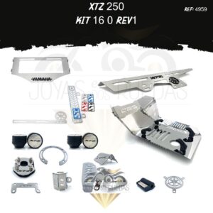 XTZ 250 kit protector arranque pechera quilla