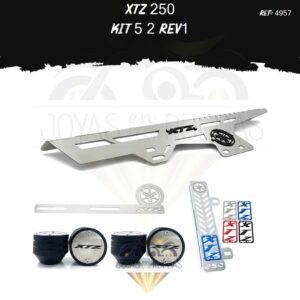 XTZ 250 kit Spools Sliders eje resonador