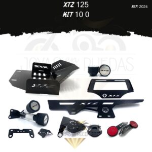 XTZ 125 kit guarda cadena lujo pata gato sliders