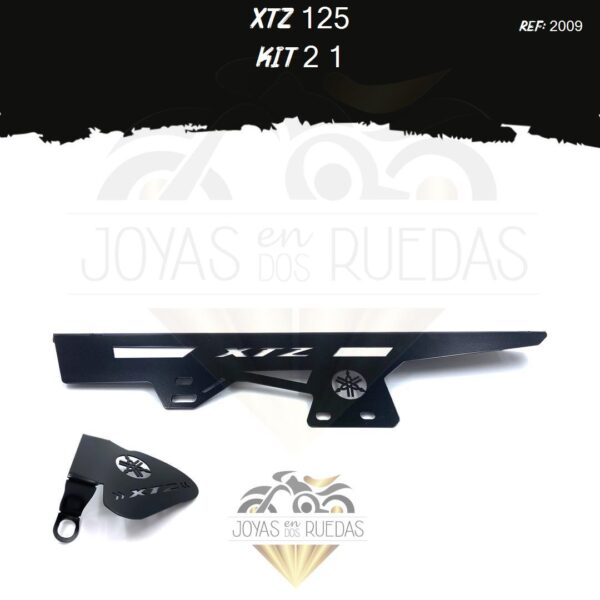 XTZ 125 kit guarda cadena mordaza