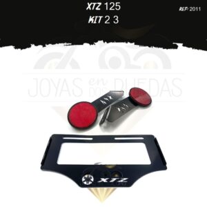 XTZ 125 kit tragaluz porta placa