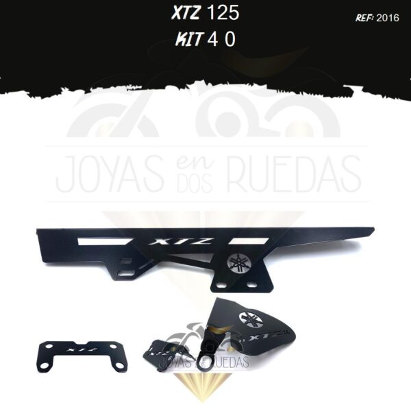 XTZ 125 kit guarda cadena mordaza acutrax p