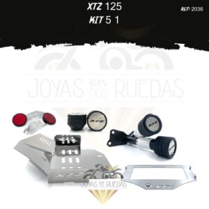 XTZ 125 kit pechera quilla tragaluz sliders