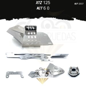 XTZ 125 kit guarda cadena lujo pata gato mordaza