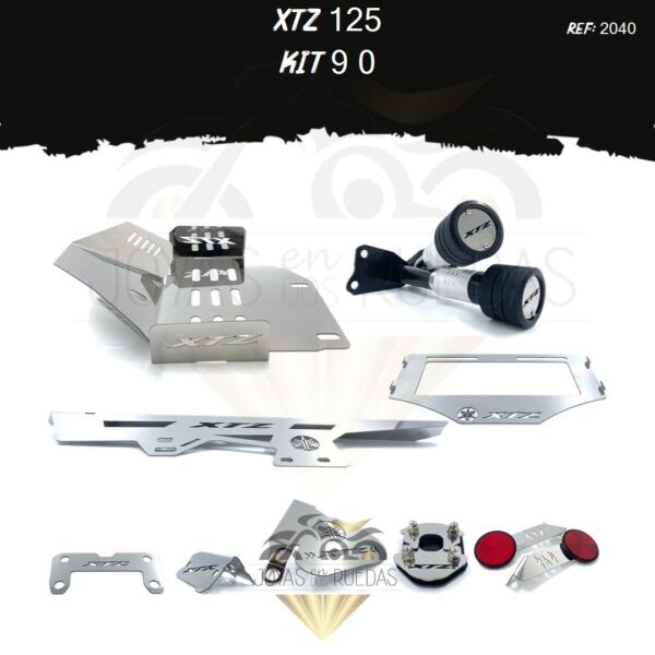 XTZ 125 kit pechera quilla tragaluz sliders