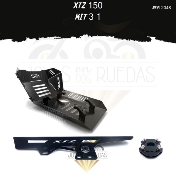 XTZ 150 kit lujo pata gato guarda cadena pechera quilla