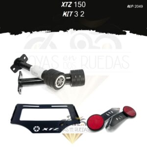 XTZ 150 kit tragaluz sliders porta placa