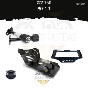 XTZ 150 kit pechera quilla sliders lujo pata gato