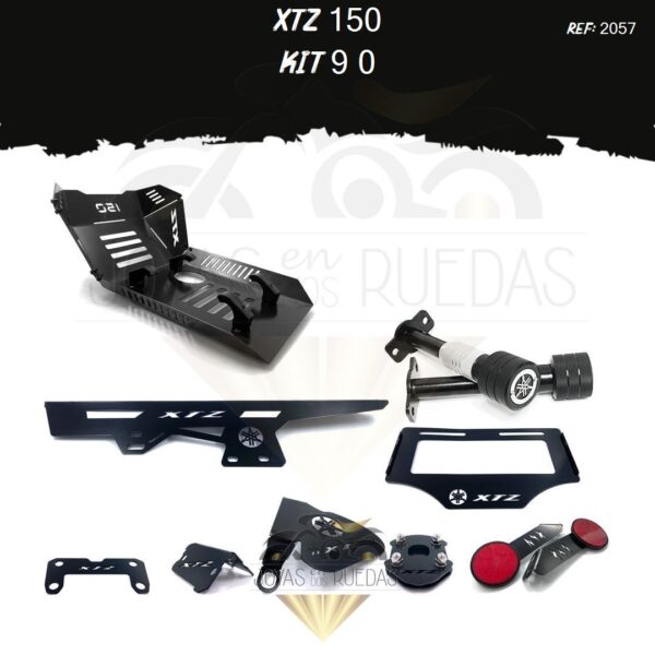 XTZ 150 kit acutrax p protector bomba delantera mordaza