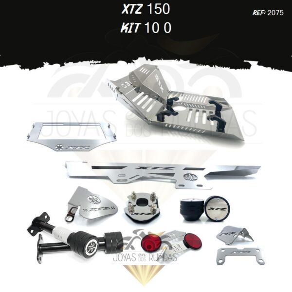 XTZ 150 kit guarda cadena sliders lujo pata gato