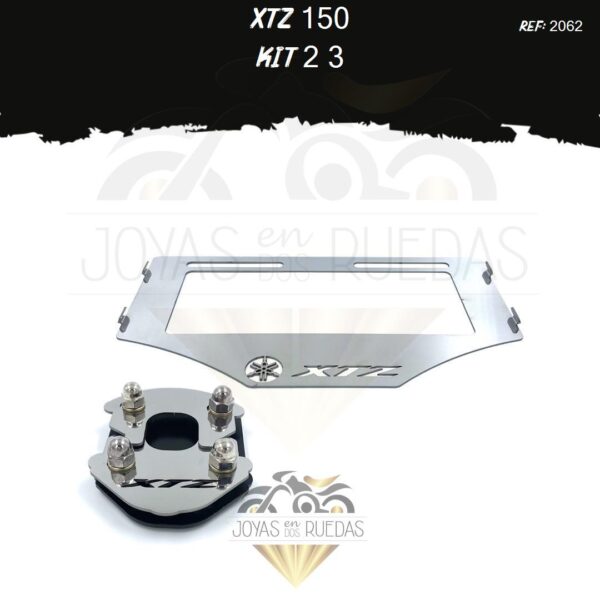XTZ 150 kit porta placa lujo pata gato
