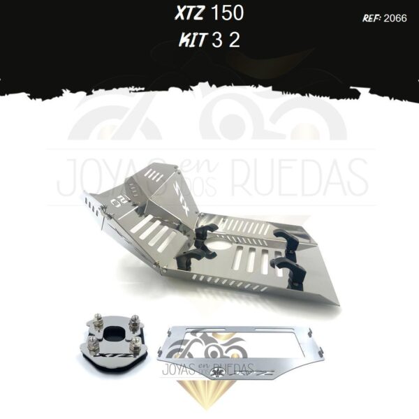 XTZ 150 kit porta placa lujo pata gato pechera quilla