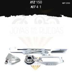XTZ 150 kit porta placa mordaza lujo pata gato