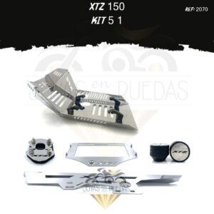 XTZ 150 kit pechera quilla guarda cadena