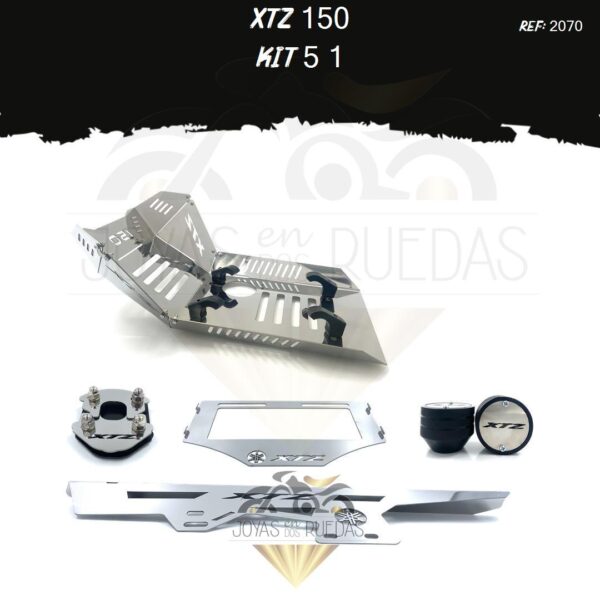 XTZ 150 kit pechera quilla guarda cadena