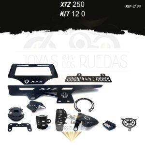 XTZ 250 kit mordaza lujo tapa tanque acutrax p