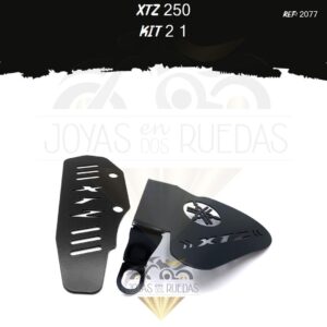 XTZ 250 kit mordaza protector bomba trasera