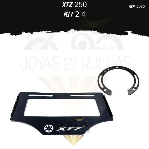 XTZ 250 kit lujo tapa tanque porta placa