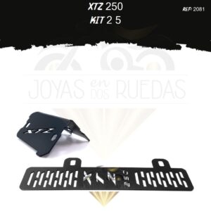 XTZ 250 kit protector radiador protector bomba delantera