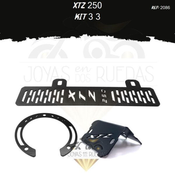 XTZ 250 kit protector bomba delantera lujo tapa tanque