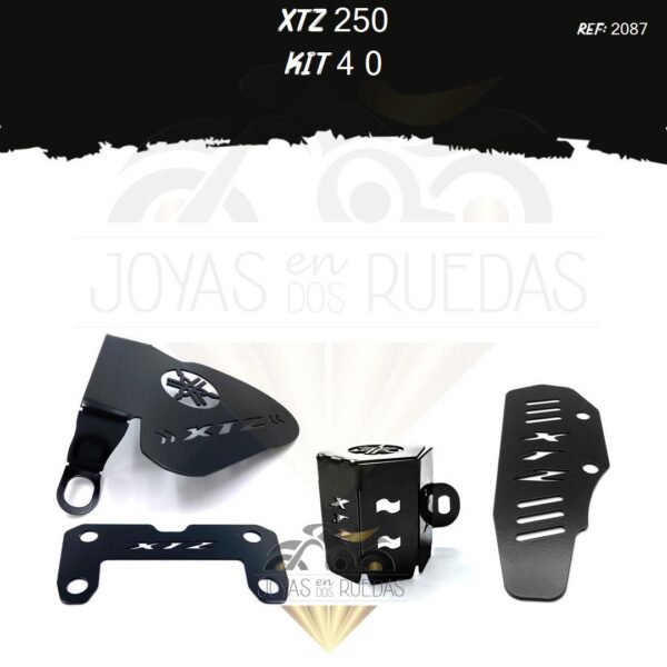 XTZ 250 kit acutrax p mordaza protector bomba plana