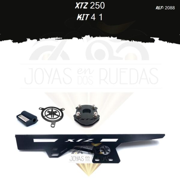 XTZ 250 kit lujo palanca cambios protector arranque
