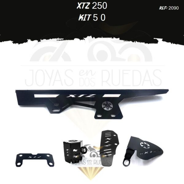 XTZ 250 kit guarda cadena mordaza acutrax p