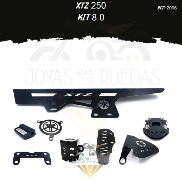 XTZ 250 kit protector bomba plana acutrax p mordaza