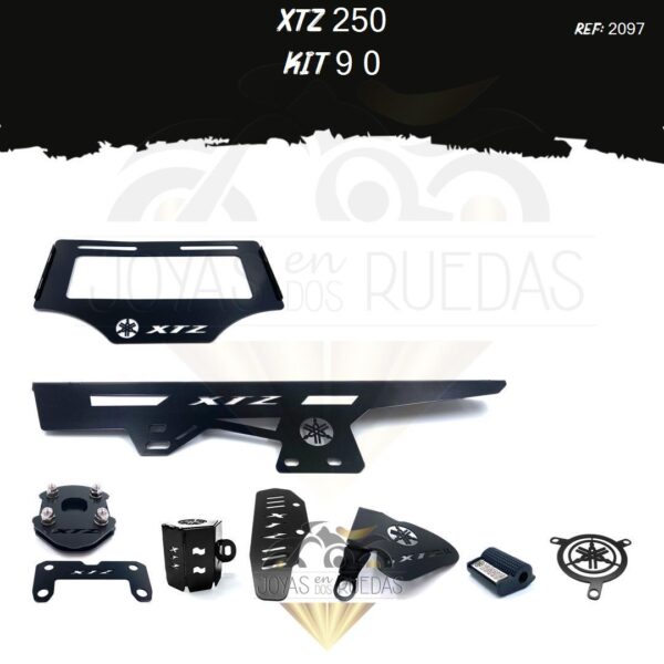 XTZ 250 kit protector bomba plana acutrax p mordaza