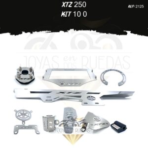 XTZ 250 kit protector arranque guarda cadena