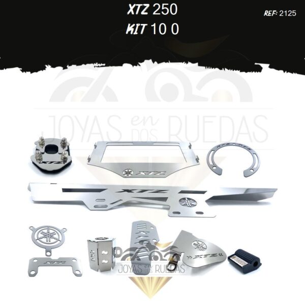 XTZ 250 kit protector arranque guarda cadena