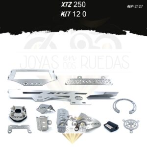 XTZ 250 kit acutrax p mordaza protector bomba plana