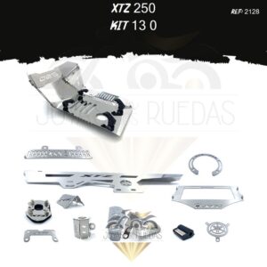 XTZ 250 kit lujo palanca cambios protector arranque