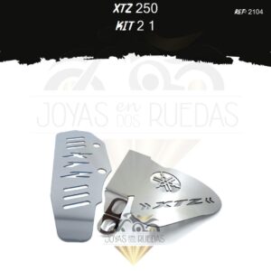 XTZ 250 kit protector bomba trasera mordaza