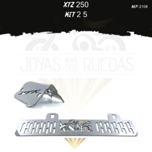XTZ 250 kit protector radiador protector bomba delantera