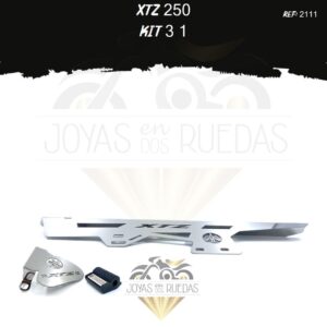 XTZ 250 kit guarda cadena mordaza lujo palanca cambios