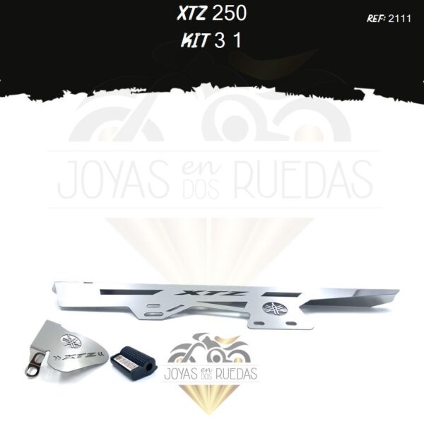 XTZ 250 kit guarda cadena mordaza lujo palanca cambios