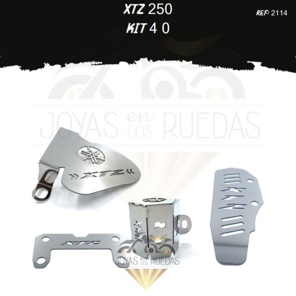 XTZ 250 kit acutrax p protector bomba plana mordaza