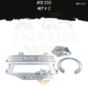 XTZ 250 kit protector radiador lujo tapa tanque