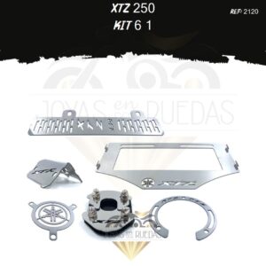 XTZ 250 kit protector arranque lujo pata gato