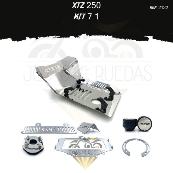 XTZ 250 kit protector bomba delantera lujo tapa tanque