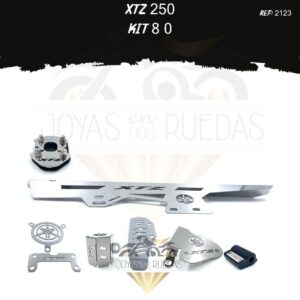 XTZ 250 kit protector bomba trasera protector bomba plana