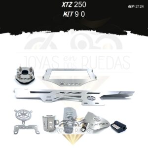 XTZ 250 kit protector bomba trasera protector bomba plana